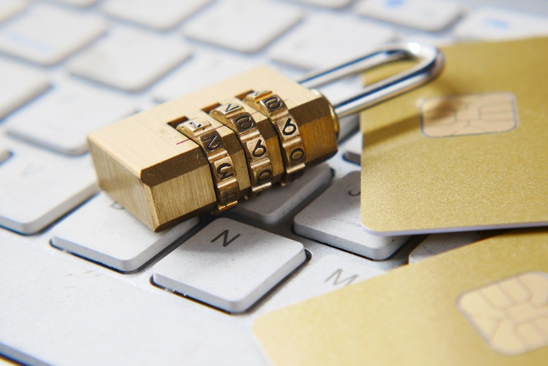 Padlock on a keyboard representing data privacy and security